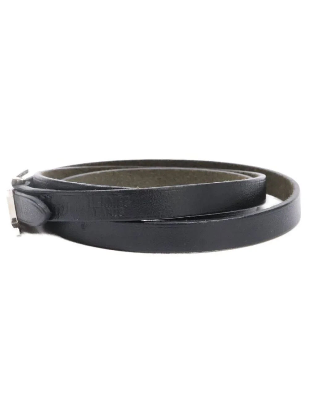 Hermes Behapi Triple Strand Leather Bracelet